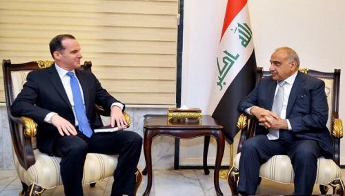 MacGorek meets Saleh and Abdul-Mahdi and confirms his country's support for the security forces Image