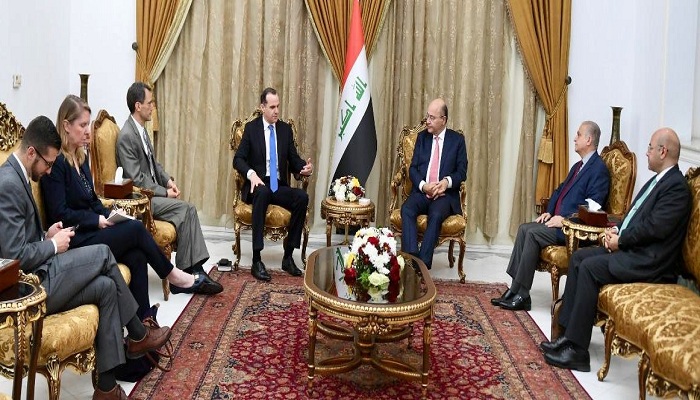 MacGorek meets Saleh and Abdul-Mahdi and confirms his country's support for the security forces Image