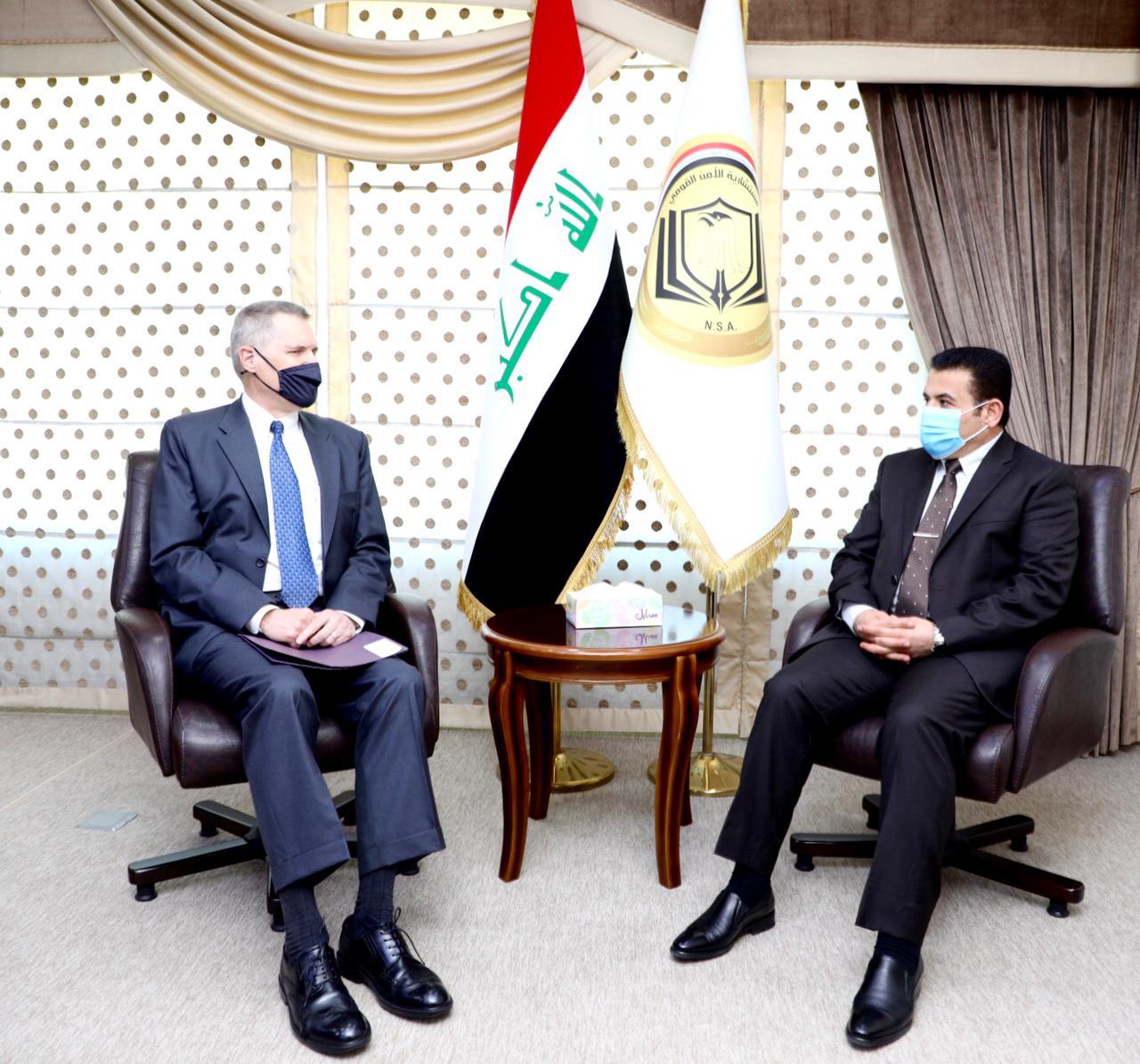 Al-Araji and Tueller discuss Al-Kazemis upcoming visit to Washington